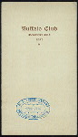 DINNER [held by] BUFFALO CLUB [at] "(BUFFALO, NY?)" (OTHER (PRIVATE CLUB?);)