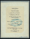 DINNER [held by] DELMONICO'S [at] "NEW YORK, NY" (REST.)
