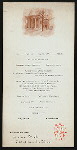 NEW YEAR'S DAY DINNER [held by] UNION CLUB [at] "CLEVELAND, OH" (OTHER (PRIVATE CLUB);)