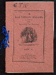 65TH ANNUAL BANQUET [held by] YALE LITERARY MAGAZINE [at] "NEW TONTINE HOTEL, (?NEW HAVEN, CT?)" (HOTEL;)