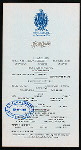 LUNCHEON [held by] ALCAZAR HOTEL [at] "ST. AUGUSTINE,FLA." (HOTEL)