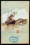DINNER [held by] HAMBURG-AMERIKA LINIE [at] SS AUGUSTE VICTORIA (SS;)