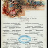 LUNCH [held by] NORDDEUTSCHER LLOYD BREMEN [at] SS HOHENZOLLERN (SS;)