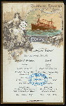 LUNCH [held by] HAMBURG-AMERIKA LINIE [at] SS AUGUSTE VICTORIA (SS;)