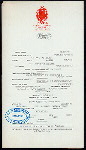 DINNER [held by] HOTEL ALGAZAR [at] "ST. AUGUSTINE,FL" (HOTEL;)