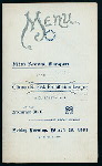 FIFTH ANNUAL BANQUET [held by] CLINTON B.FISK PROHIBITION LEAGUE [at] "ARCANUM HALL,ELIZABETH,NJ" ("OTHER,(MEETING HALL);")