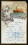 LUNCH [held by] HAMBURG-AMERIKA LINIE [at] SS AUGUSTE VICTORIA (SS;)