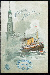 DINNER [held by] HAMBURG-AMERIKA LINIE [at] SS AUGUSTE VICTORIA (SS;)