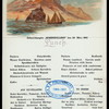 LUNCH [held by] NORDDEUTSCHER LLOYD BREMEN [at] SS HOHENZOLLERN (SS;)