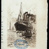 DINNER [held by] HAMBURG-AMERIKA LINIE [at] "SCHNELLDAMPFER ""AUGUSTE VICTORIA""" (SS;)