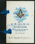 DINNER TO A.W. CHARLES W. MEAD, GRAND MASTER OF MASONS OF STATE OF NEW YORK [held by] MASONS [at] "UNION LEAGUE CLUB, NEW YORK, NY" (OTHER (CLUB);)