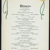 EASTER DINNER [held by] CHICAGO BEACH HOTEL [at] "[CHICAGO, IL]" (HOTEL;)