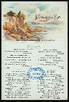 LUNCH [held by] NORDDEUTSCHER LLOYD BREMEN [at] "SCHNELLDAMPFER ""HOHENZOLLERN""" (SS;)