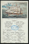 LUNCH [held by] NORDDEUTSCHER LLOYD BREMEN [at] "DAMPFER ""BARBAROSSA""" (SS;)