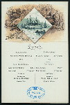LUNCH [held by] NORDDEUTSCHER LLOYD BREMEN [at] "DAMPFER ""BARBAROSSA""" (SS;)