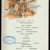 MITTAGESSEN - DINNER [held by] NORDDEUTSCHER LLOYD BREMEN [at] "DAMPFER ""BARBAROSSA""" (SS;)