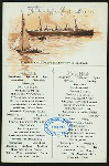FRUHSTUCK [held by] NORDDEUTSCHER LLOYD BREMEN [at] "SCHNELLDAMPFER ""HOHENZOLLERN""" (SS;)