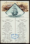 FRUHSTUCK [held by] NORDDEUTSCHER LLOYD BREMEN [at] "SCHNELLDAMPFER ""HOHENZOLLERN""" (SS;)