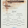 LUNCH [held by] NORDDEUTSCHER LLOYD BREMEN [at] "DAMPFER ""BARBAROSSA""" (SS;)