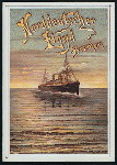 MITTAGESSEN - DINNER [held by] NORDDEUTSCHER LLOYD BREMEN [at] "DAMPFER ""BARBAROSSA""" (SS;)