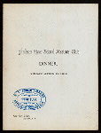 DINNER [held by] HUDSON RIVER SCHOOL MASTERS' CLUB [at] "THE TEN EYCK,ALBANY, NY" (HOTEL;)