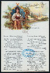 LUNCH [held by] NORDDEUTSCHER LLOYD BREMEN [at] SS HOHENZOLLERN (SS;)