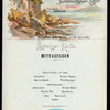 MITTAGESSEN[DINNER] [held by] NORDDEUTSCHER LLOYD-BREMEN [at] "EN ROUTE ABOARD ""H.H.MEIER""" (SS)