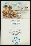 MITTAGESSEN[DINNER] [held by] NORDDEUTSCHER LLOYD-BREMEN [at] "EN ROUTE ABOARD ""H.H.MEIER""" (SS)