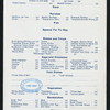DAILY MENU [held by] ASCHENBROEDEL VEREIN [at] 144 E.86 ST.NY (REST;)