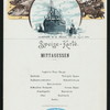 MITTAGESSEN [DINNER] [held by] NORDDEUTSCHER LLOYD - BREMEN [at] "EN ROUTE - S.S.""H.H.MEIER""" (SS;)