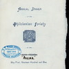 ANNUAL DINNER [held by] PHILOLEXIAN SOCIETY [at] ARENA