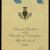 ANNUAL LUNCH [held by] CHAMBER OF COMMERCE OF THE STATE OF NEW YORK [at] "DELMONICO'S, NEW YORK, NY" (REST;)