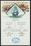 LUNCH [held by] NORDDEUTSCHER LLOYD BREMEN [at] SS BARBAROSSA (SS;)