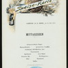 DINNER [held by] NORDDEUTSCHER LLOYD BREMEN [at] SS MEIER (SS;)