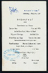 BREAKFAST [held by] U.S.M.S ST. PAUL [at] EN ROUTE (SS;)