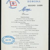 DINNER [held by] OCEANIC STEAMSHIP COMPANY [at] EN ROUTE - SONOMA [SECOND CABIN] (SS)