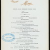 DINNER [held by] OCEANIC STEAMSHIP COMPANY [at] EN ROUTE ABOARD SONOMA (SS;)