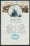 MIDDAY MEAL [held by] NORDDEUTSCHER LLOYD  BREMEN [at] EN ROUTE ABOARD DAMPFER LAHN (SS;)