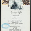 EVENING MEAL [held by] NORDDEUTSCHER LLOYD  BREMEN [at] EN ROUTE ABOARD DAMPFER LAHN (SS;)