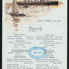 LUNCH [held by] NORDDEUTSCHER LLOYD  BREMEN [at] EN ROUTE ABOARD DAMPFER LAHN (SS;)