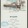 MIDDAY MEAL [held by] NORDDEUTSCHER LLOYD  BREMEN [at] EN ROUTE ABOARD DAMPFER NECKER (SS;)