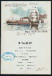 MIDDAY MEAL [held by] NORDDEUTSCHER LLOYD  BREMEN [at] EN ROUTE ABOARD DAMPFER NECKER (SS;)
