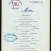 LUNCHEON [held by] OCEANIC STEAMSHIP COMPANY [at] EN ROUTE ABOARD SONOMA (SS;)