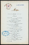DINNER [held by] OCEANIC STEAMSHIP COMPANY [at] EN ROUTE ABOARD SONOMA (SS;)
