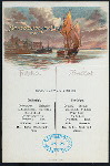 BREAKFAST [held by] NORDDEUTSCHER LLOYD  BREMEN [at] EN ROUTE ABOARD DAMPFER LAHN (SS;)