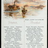 BREAKFAST [held by] NORDDEUTSCHER LLOYD  BREMEN [at] EN ROUTE ABOARD DAMPFER LAHN (SS;)