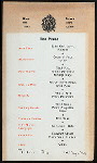 COMPLIMENTARY DINNER TO THE PRESS OF TOLEDO [held by] ARMSTRONG AND CO. [at] "TOLEDO, OH"