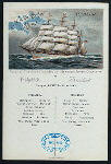 BREAKFAST [held by] NORDDEUTSCHER LLOYD  BREMEN [at] EN ROUTE ABOARD DAMPFER LAHN (SS;)