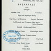 BREAKFAST [held by] USMS [at] SS ST PAUL (SS;)