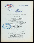 LUNCH [held by] OCEANIC STEAMSHIP COMPANY [at] SS SONOMA (SS;)